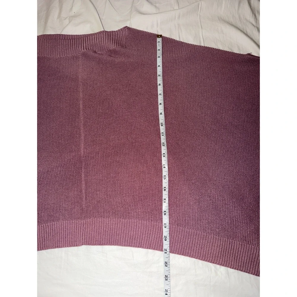 Lululemon Forward Flow‎ Poncho Mauve Pink Silk Blend Knit Wrap One Size OS